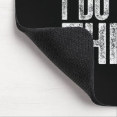 Warning I Do Dumb Things Sarcastic Shirt Muismat (Hoek)