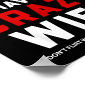 Warning I Have A Crazy Wife  Poster (Hoek)
