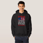 Warning I'm Retired I Know Everything  Retirement Hoodie (Voorkant volledig)