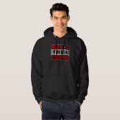 Warning I'm Working Do Not Disturb Funny Quotes Vi Hoodie (Voorkant volledig)
