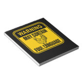 "Warning - May Contain Foul Language" Notitieblok (Schuin)