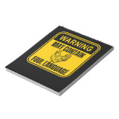 "Warning - May Contain Foul Language" Notitieblok (Gedraaid)