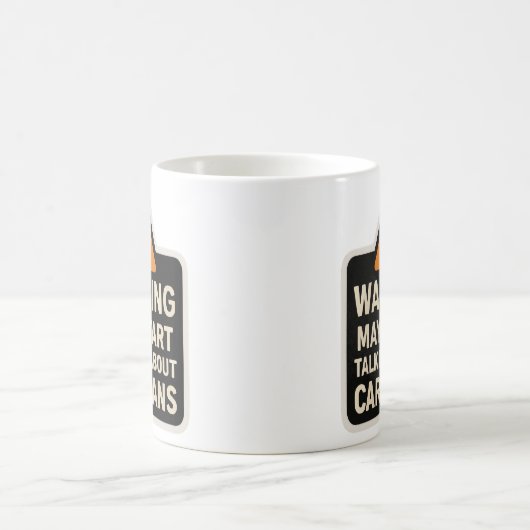 Warning May Start Talking About Caravans Mug (Centre)