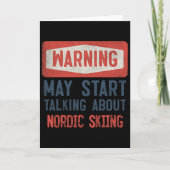 Warning May Start Talking About Nordic Skiing Kaart (Voorkant)