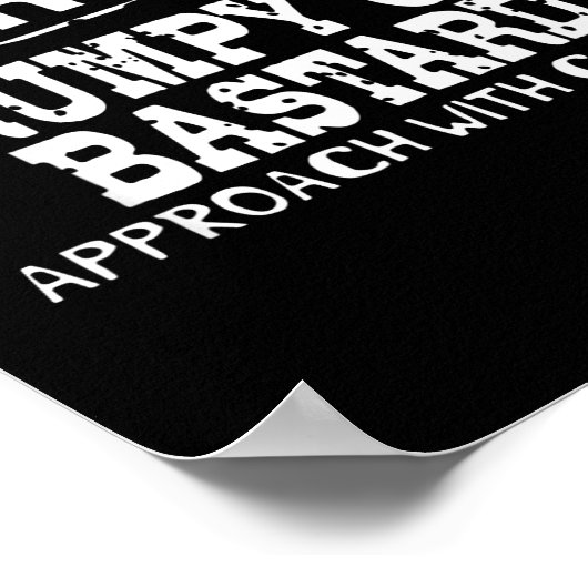 Warning Mpy Old Approach With Caution Funny  Poster (Hoek)