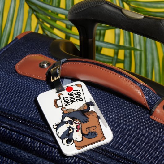 Warning Not Your Bag Don't Touch Bagagelabel (Voorkant Insitu 1)