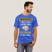 Warning Rock Painting vintage T-shirt (Voorkant volledig)