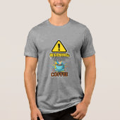 Warning Sarcasm On I Need Coffee T-Shirt (Voorkant)