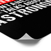 Warning Sntaneously Talks About Astronomy Teacher  Poster (Hoek)