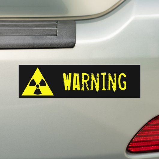 Warning-spectrum Bumpersticker (Op auto)