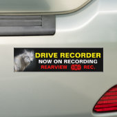 Warning Sticker:Wolf Bumpersticker (Op auto)