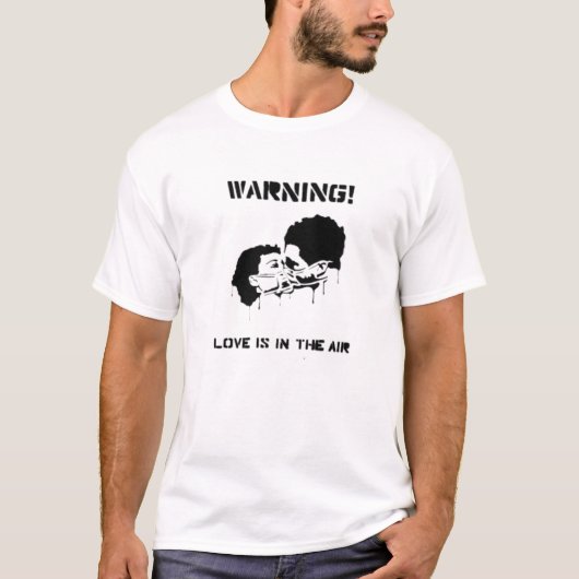 Warnung ! Love Cote Imprimer Graffiti Sweat - shir (Devant)