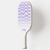 Warped Check paars Pickleball Paddle (Links)