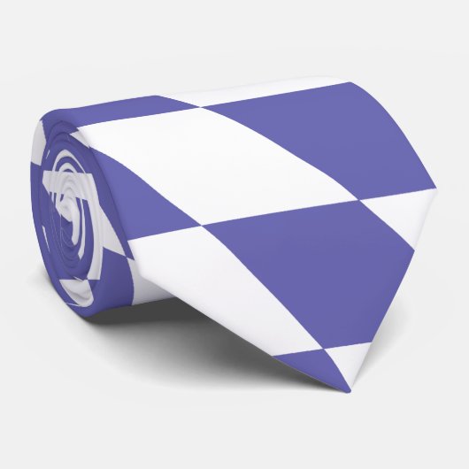 Warped Checkerboard Checks Pattern Retro Stropdas (Opgerold)