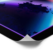 warpsnelheid neon 2 poster (Hoek)