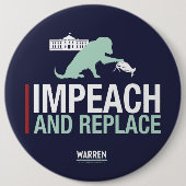 Warren 2020 - Bailey - Impeach & Replace Ronde Button 6,0 Cm (Voorkant)