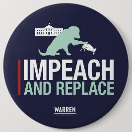 Warren 2020 - Bailey - Impeach & Replace Ronde Button 6,0 Cm