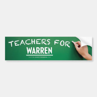 Warren 2020 - Leraren Warren Bumpersticker