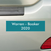 Warren - Booker 2020 Bumpersticker (Op auto)