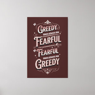 Warren Buffet Quote Canvas Afdruk