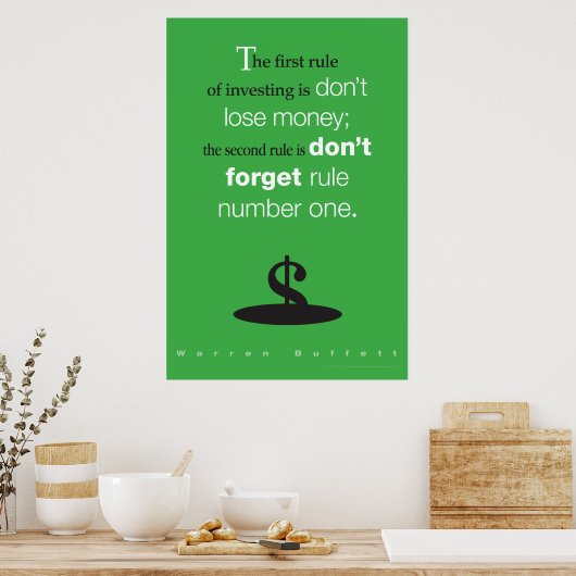 Warren Buffett poster (Keuken)