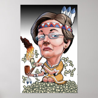 Warren Caricature Poster
