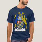 Warren Coat of Arms Family Crest T-shirt (Voorkant)
