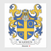 Warren Family Crest Sticker (Vel)
