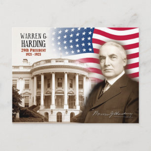 Warren G. Harding - 29e President van de VS Briefkaart