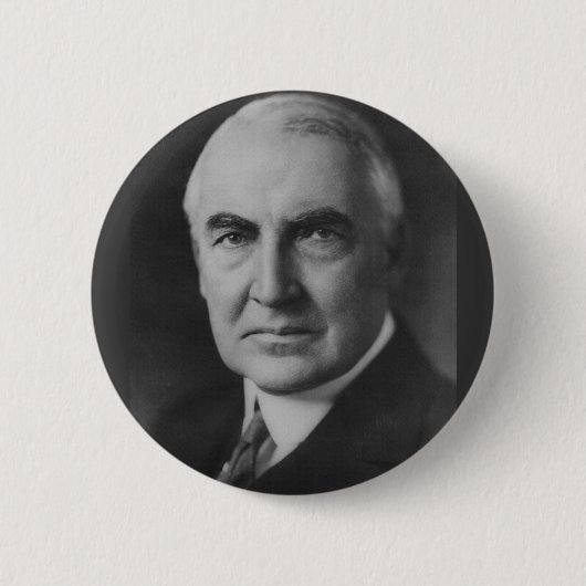 Warren G. Harding 29th President Ronde Button 5,7 Cm (Voorkant)