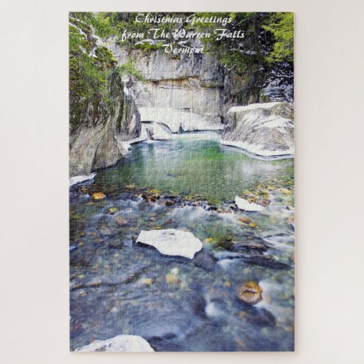 Warren Herfsten Vermont.Kerstmis Legpuzzel (Verticaal)