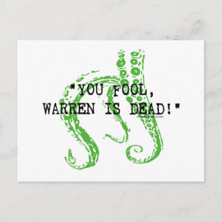 Warren is dood H. P. Lovecraft Briefkaart
