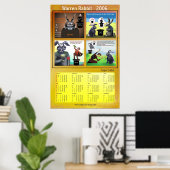 Warren Rabbit 2006 kalender van Anjo Lafin Poster (Thuiskantoor)
