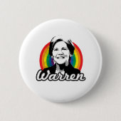 Warren Regenboog Pride Ronde Button 5,7 Cm (Voorkant)