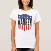 WARREN sterren en strepen T-shirt (Voorkant)