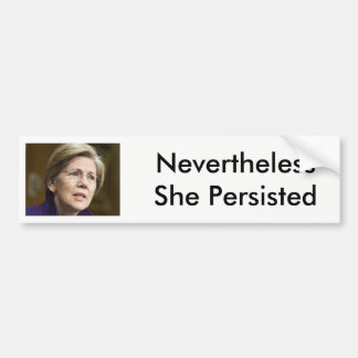 Warren Toch Toch Heeft Ze Volhard Bumpersticker