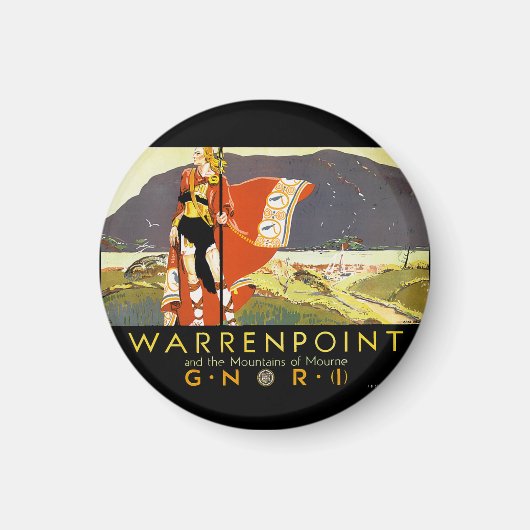 Warrenpint en de bergen van Mourne Magneet (Voorkant)