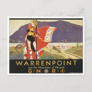 Warrenpoint en de bergen van Mourne Briefkaart