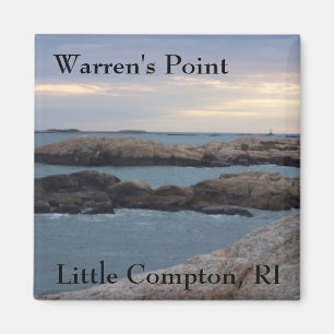 Warren's Point Beach, Little Compton, RI Magnet Magneet
