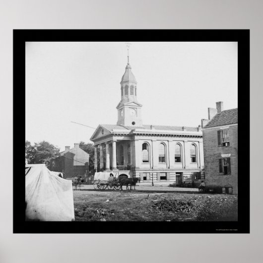 Warrenton, VA Courthouse 1862 Poster (Voorkant)