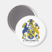 Warrington Family Crest Magneet (Voorkant / Achterkant)