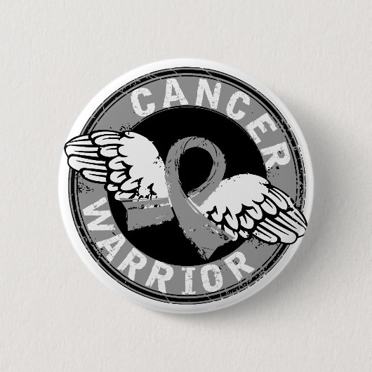 Warrior 14C Brain Cancer Ronde Button 5,7 Cm (Voorkant)