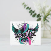 Warrior 16 schildklierkanker briefkaart (Staand voorkant)