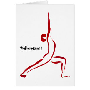 Warrior 1 Yogini Card - Virabhadrasana I