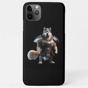 Warrior Alaskan Malamute Dog, Militaire Alaskan Do iPhone 11 Pro Max Hoesje