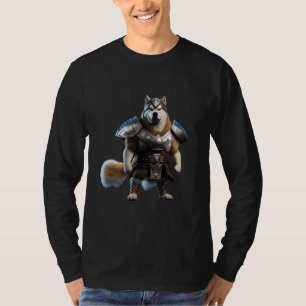 Warrior Alaskan Malamute Dog, Militaire Alaskan Do T-shirt