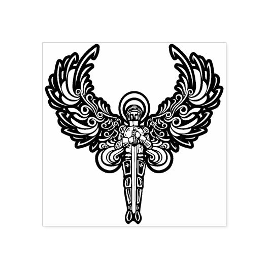 Warrior Angel Art Stempel (Afrduk)