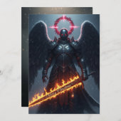 Warrior Angel Christmas Kaart (Voorkant / Achterkant)