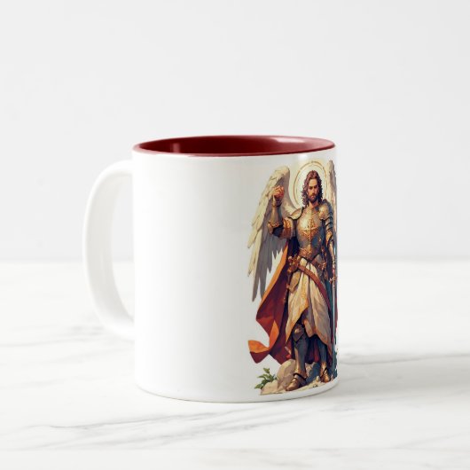 Warrior Archangel Michael Coffee Mug (Devant gauche)