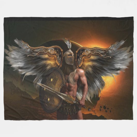 WARRIOR ARCHANGELS FLEECE DEKEN (Voorkant (Horizontaal))